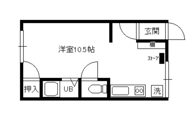 潮見3丁目 徒歩2分 1階の物件間取画像